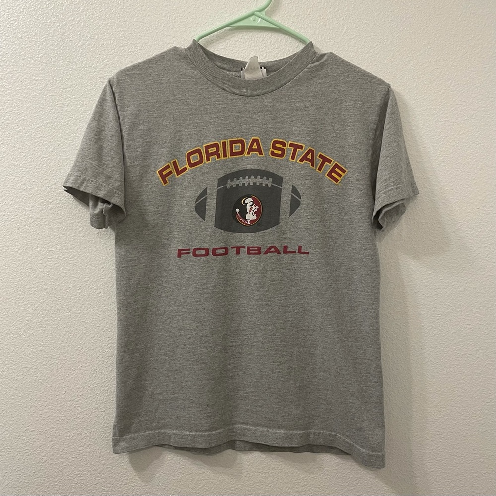 Footlocker FSU Seminoles football t shirt gray small gray shirt fsu shirt